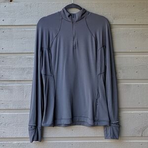 Lululemon Its Rulu Run Half-Zip Black Size 12 Minimalist Modest